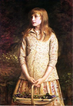  Pre Painting - Sweetest eyes were ever seen Pre Raphaelite John Everett Millais